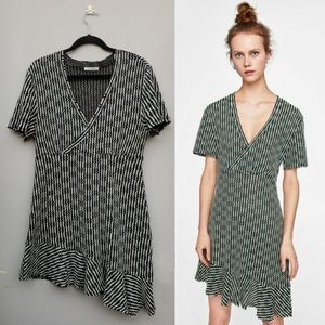 Zara colored textured weave dress